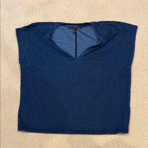 White House Black Market Deep Blue Short Sleeve Tee